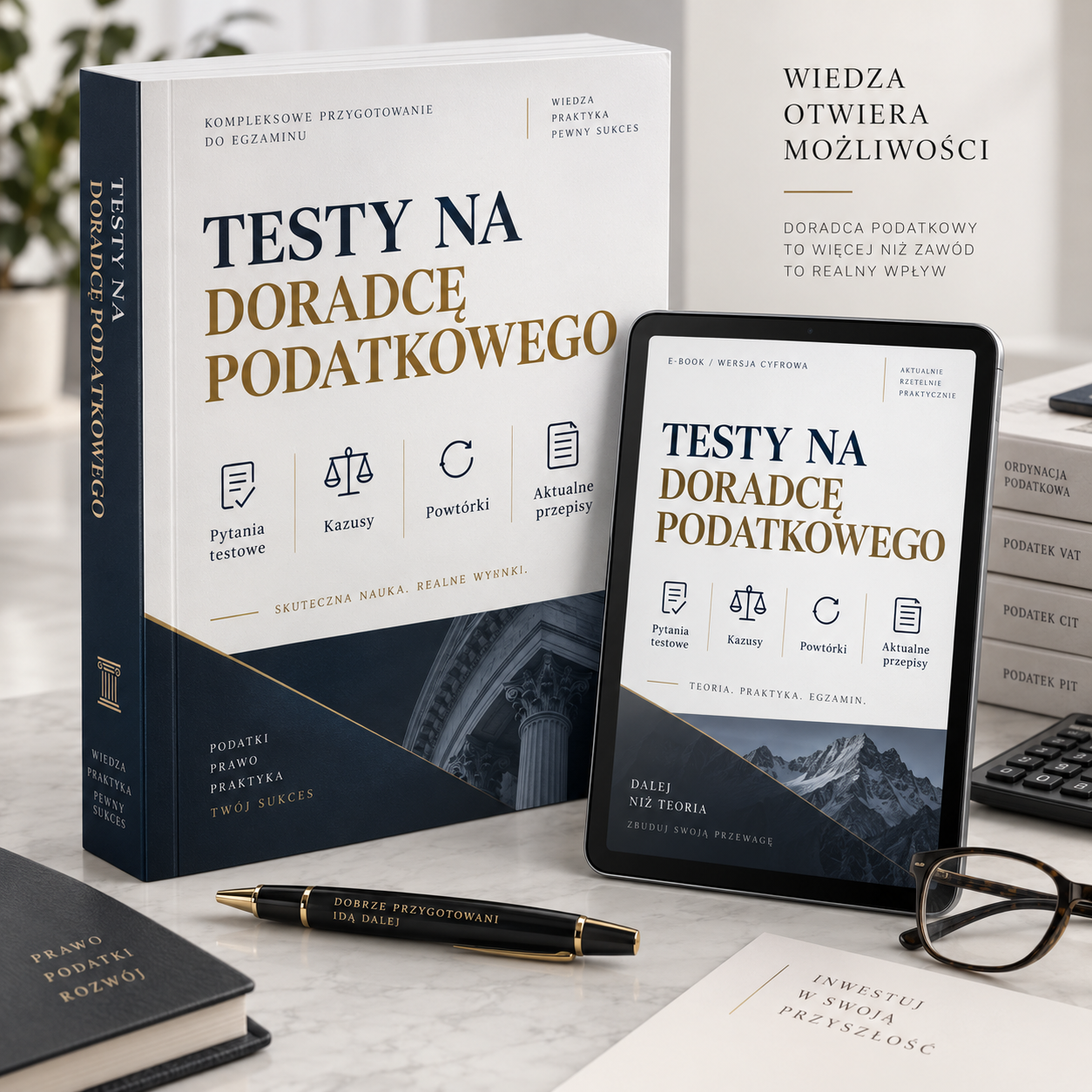 Pisemny egzamin na doradcę podatkowego — baza 3972 pytań testowych
